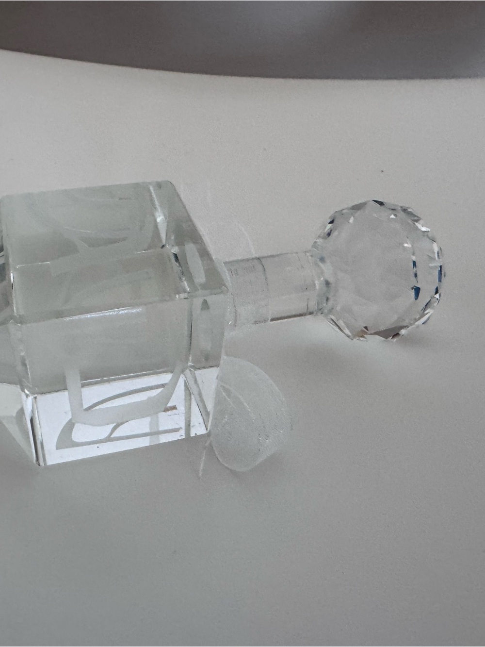 Optical Crystal Dreidel Hanukkah Judaica Decor Paperweight Hebrew Letters Gift - Picture 8 of 13